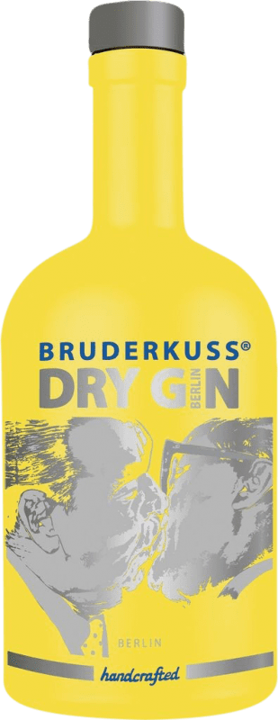 93,95 € Envio grátis | Gin Bruderkuss Berlin Yellow Edition Gin Alemanha Garrafa Medium 50 cl