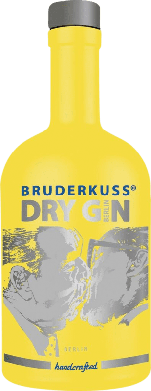 105,95 € Envío gratis | Ginebra Gin Bruderkuss Berlin Yellow — Edición Amarilla, Edición Limitada Alemania Botella Medium 50 cl