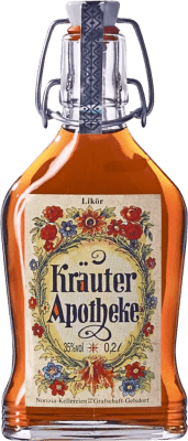 7,95 € Spedizione Gratuita | Liquore alle erbe Kräuter Apotheke Germania Piccola Bottiglia 20 cl