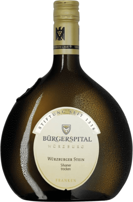 21,95 € 免费送货 | 白酒 Bürgerspital Heiligen Geist Würzburger Stein 干 Franken 德国 Sylvaner 瓶子 75 cl