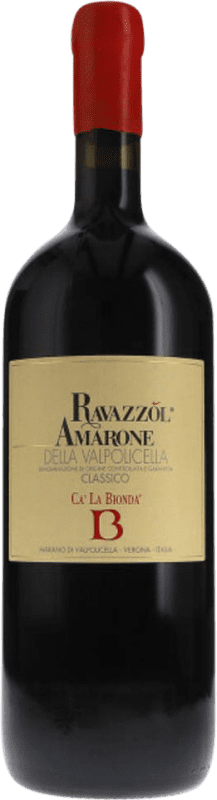 154,95 € Бесплатная доставка | Красное вино Cà la Bionda Ravazzol Classico D.O.C.G. Amarone della Valpolicella Venecia Италия Corvina, Rondinella, Corvinone бутылка Магнум 1,5 L