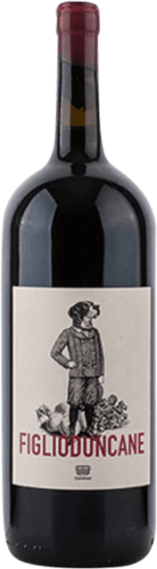 84,95 € 免费送货 | 红酒 Calafata Figlioduncane Rosso I.G.T. Toscana 托斯卡纳 意大利 Cabernet Sauvignon 瓶子 Magnum 1,5 L