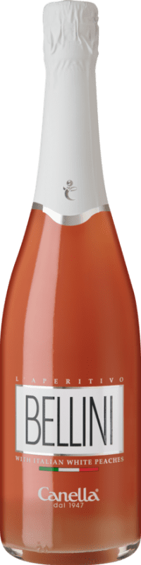 10,95 € Envío gratis | Licores Canella Bellini Venecia Italia 75 cl Peach — Melocotón