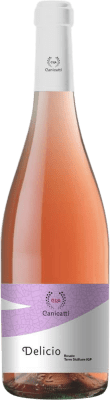 14,95 € Free Shipping | Rosé wine Canicatti Delicio Rosato D.O.C. Sicilia Sicily Italy Bottle 75 cl