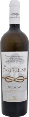 13,95 € Envio grátis | Vinho branco Cantine del Funaro Lu Castelline I.G.T. Terre di Chieti Abruzzo Itália Pecorino Garrafa 75 cl