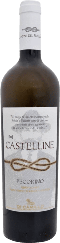 14,95 € Бесплатная доставка | Белое вино Cantine del Funaro Lu Castelline I.G.T. Terre di Chieti Абруцци Италия Pecorino — Пекорино Бутылка 75 cl