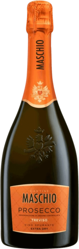 12,95 € 免费送货 | 白起泡酒 Beniamino Maschio Spumante Extra Dry 额外的干燥 D.O.C. Prosecco Venecia 意大利 Prosecco 瓶子 75 cl