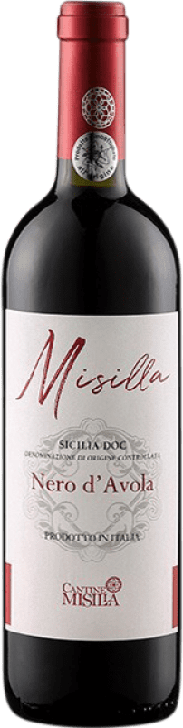 5,95 € Free Shipping | Red wine Paolini Misilla I.G.T. Terre Siciliane Sicily Italy Nero d'Avola Bottle 75 cl