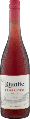 6,95 € 免费送货 | 玫瑰酒 Riunite Rosato I.G.T. Emilia Romagna 艾米利亚 - 罗马涅 意大利 Lambrusco 瓶子 75 cl