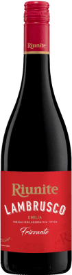 6,95 € Envío gratis | Vino Tinto Riunite I.G.T. Emilia Romagna Emilia-Romagna Italia Lambrusco Botella 75 cl