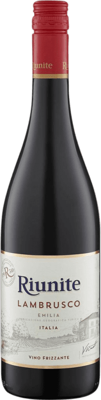 6,95 € 送料無料 | 赤ワイン Riunite Rosso I.G.T. Emilia Romagna エミリア=ロマーニャ イタリア Lambrusco ボトル 75 cl