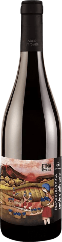 19,95 € Free Shipping | Red wine Mandrarossa Sentiero delle Gerle Rosso D.O.C. Etna Sicily Italy Nerello Cappuccio Bottle 75 cl