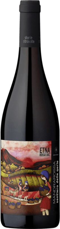 27,95 € Free Shipping | Red wine Mandrarossa Sentiero delle Gerle Rosso D.O.C. Etna Sicily Italy Nerello Cappuccio Bottle 75 cl