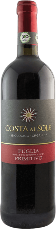 9,95 € Бесплатная доставка | Красное вино Volpi Costa al Sole I.G.T. Puglia Апулия Италия Primitivo бутылка 75 cl