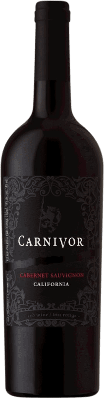 14,95 € Envio grátis | Vinho tinto Carnivor I.G. California California Estados Unidos Cabernet Sauvignon Garrafa 75 cl