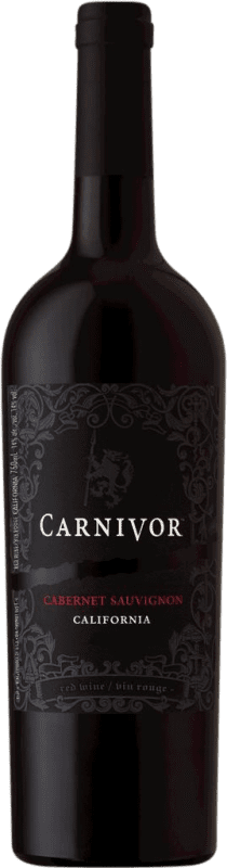 15,95 € Spedizione Gratuita | Vino rosso Carnivor I.G. California California stati Uniti Cabernet Sauvignon Bottiglia 75 cl