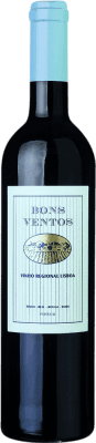 10,95 € Бесплатная доставка | Красное вино Santos Lima Bons Ventos I.G. Vinho Regional de Lisboa Lisboa Португалия Touriga Nacional, Tinta Cão, Castelão — Каштелау, Camarate — Камарат 75 cl