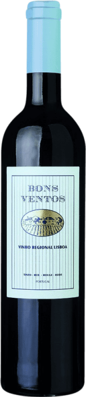 9,95 € Бесплатная доставка | Красное вино Santos Lima Bons Ventos I.G. Vinho Regional de Lisboa Lisboa Португалия Touriga Nacional, Tinta Cão, Castelão — Каштелау, Camarate — Камарат 75 cl