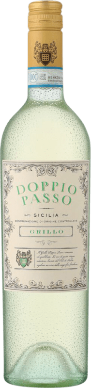 13,95 € Envío gratis | Vino Blanco Botter Carlo Doppio Passo D.O.C. Sicilia Sicilia Italia Grillo 75 cl