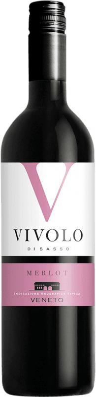 8,95 € 免费送货 | 红酒 Botter Carlo Vivolo di Sasso I.G.T. Veneto 威尼托 意大利 Merlot 瓶子 75 cl