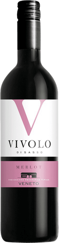 8,95 € Бесплатная доставка | Красное вино Botter Carlo Vivolo di Sasso I.G.T. Veneto Венето Италия Merlot бутылка 75 cl