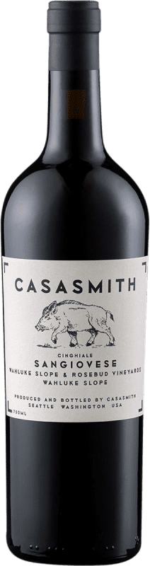 25,95 € Spedizione Gratuita | Vino rosso Casa Smith Cinghiale Washington stati Uniti Sangiovese Bottiglia 75 cl