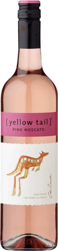 8,95 € Free Shipping | Rosé Wine Casella Yellow Tail Pink I.G. Southern Australia Southern Australia Australia Moscato — Muscat Bottle 75 cl
