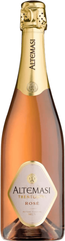 43,95 € 送料無料 | ロゼのスパークリングワイン Cavit Altemasi Brut — ブリュット Rosé — ロゼ D.O.C. Trento トレンティーノ イタリア Nebbiolo — ネッビオーロ, Chardonnay — シャルドネ ボトル 75 cl