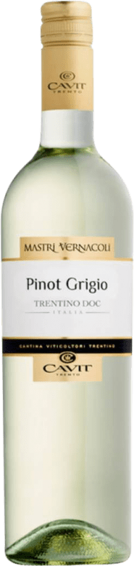 11,95 € Kostenloser Versand | Weißwein Cavit Mastri Vernacoli D.O.C. Trentino Trentino Italien Pinot Gris — Grauburgunder Flasche 75 cl