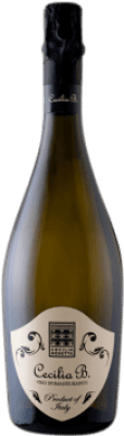 10,95 € Envío gratis | Espumoso blanco Cecilia Beretta Spumante Bianco Italia Pinot Negro, Chardonnay, Glera Botella 75 cl