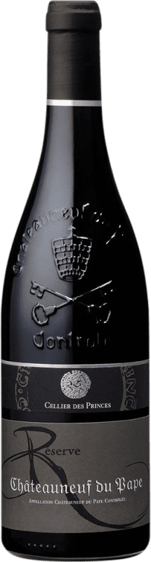 39,95 € 送料無料 | 赤ワイン Cellier des Princes 予約 A.O.C. Châteauneuf-du-Pape ローヌ フランス Syrah, Grenache, Mourvèdre ボトル 75 cl