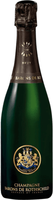 36,95 € Envio grátis | Espumante Branco Barons de Rothschild Brut — Bruto A.O.C. Champagne Champagne França Meia Garrafa 37 cl