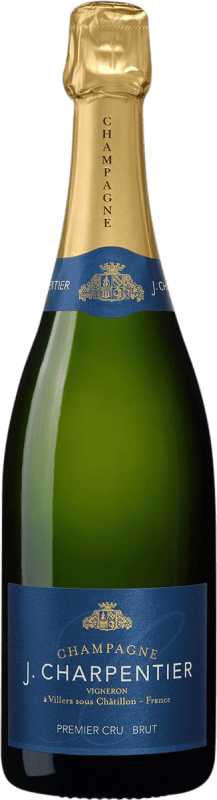 67,95 € Бесплатная доставка | Белое игристое J. Charpentier Premier Cru брют A.O.C. Champagne шампанское Франция Pinot Black, Chardonnay бутылка 75 cl