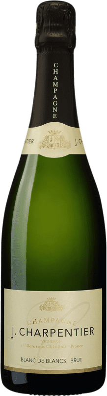 53,95 € Бесплатная доставка | Белое игристое J. Charpentier Blanc de Blancs брют A.O.C. Champagne шампанское Франция Chardonnay бутылка 75 cl