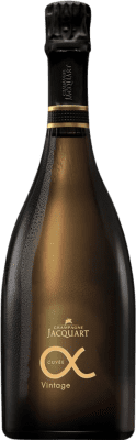 246,95 € Бесплатная доставка | Белое игристое вино Jacquart Alpha Brut — брют Cuvée A.O.C. Champagne шампанское Франция 75 cl