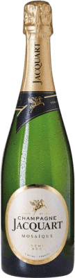 57,95 € 送料無料 | 白のスパークリングワイン Jacquart Mosaďque Semiseco — やや辛口 A.O.C. Champagne シャンパン フランス 75 cl
