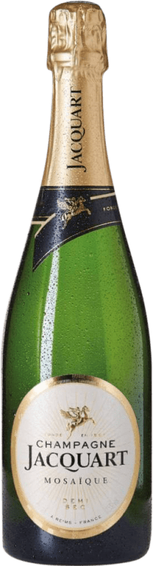 48,95 € Envio grátis | Espumante branco Jacquart Mosaďque Semi-seco Semi-doce A.O.C. Champagne Reims França Garrafa 75 cl