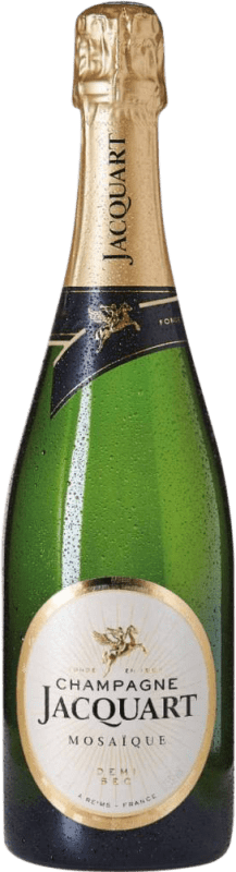 57,95 € 送料無料 | 白のスパークリングワイン Jacquart Mosaďque Semiseco — やや辛口 A.O.C. Champagne シャンパン フランス 75 cl