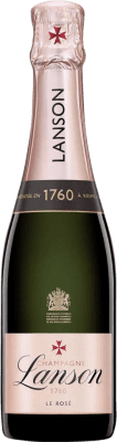 33,95 € Free Shipping | Rosé sparkling Lanson Le Rosé A.O.C. Champagne Champagne France Pinot Black, Chardonnay, Pinot Meunier Half Bottle 37 cl