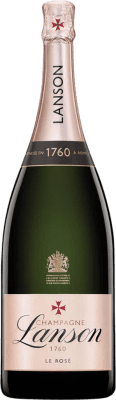 134,95 € Free Shipping | Rosé sparkling Lanson Le Rosé A.O.C. Champagne Champagne France Pinot Black, Chardonnay, Pinot Meunier Magnum Bottle 1,5 L