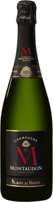76,95 € Envio grátis | Vinho branco Montaudon Blanc de Noirs A.O.C. Champagne Champagne França Garrafa 75 cl