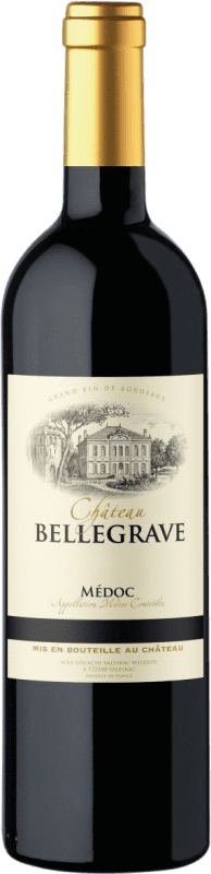 15,95 € 免费送货 | 白葡萄酒 Château Bellegrave A.O.C. Médoc 波尔多 法国 Merlot — 梅洛, Cabernet Sauvignon — 赤霞珠, Petit Verdot 瓶装 75 cl
