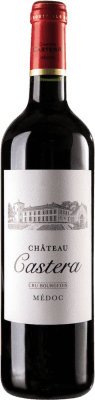 19,95 € Envío gratis | Vino tinto Château Castera Cru Bourgeois A.O.C. Bordeaux Burdeos Francia Merlot, Cabernet Sauvignon, Cabernet Franc, Petit Verdot Botella 75 cl