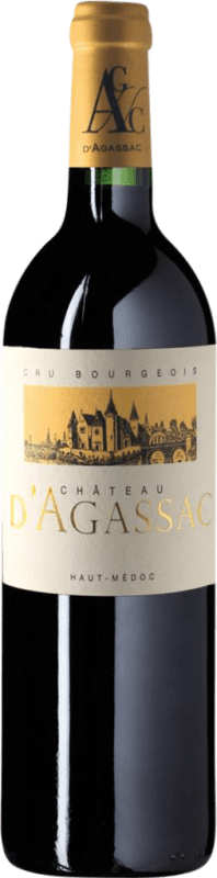49,95 € Envío gratis | Vino Tinto Château d'Agassac Cru Bourgeois A.O.C. Haut-Médoc Burdeos Francia Merlot, Cabernet Sauvignon 75 cl