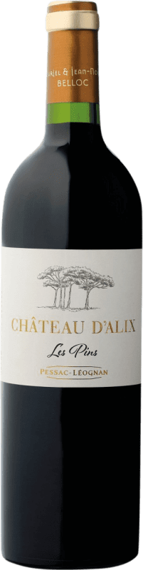 19,95 € Spedizione Gratuita | Vino rosso Château d'Alix. Les Pins A.O.C. Pessac-Léognan bordò Francia Merlot, Cabernet Sauvignon Bottiglia 75 cl