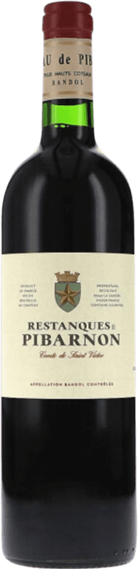 49,95 € Envío gratis | Vino Tinto Château de Pibarnon Restanques A.O.C. Côtes de Provence Provence Francia Monastrell, Mourvèdre, Cinsault 75 cl
