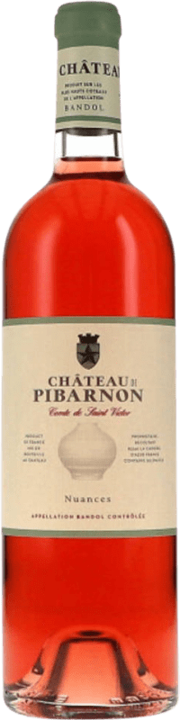 36,95 € Envio grátis | Vinho rosé Château de Pibarnon Nuances Rosé A.O.C. Côtes de Provence Provença França Monastrell, Mourvèdre Garrafa 75 cl