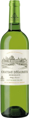 13,95 € Spedizione Gratuita | Vino Bianco Château d'Haurets A.O.C. Bordeaux bordò Francia Muscadelle, Sauvignon 75 cl