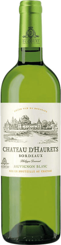 11,95 € Spedizione Gratuita | Vino Bianco Château d'Haurets A.O.C. Bordeaux bordò Francia Muscadelle, Sauvignon Bottiglia 75 cl