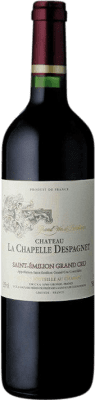 19,95 € Envío gratis | Vino tinto Château la Chapelle Despagnet A.O.C. Saint-Émilion Grand Cru Burdeos Francia Merlot, Cabernet Franc Botella 75 cl